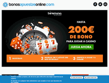 Tablet Screenshot of bonosapuestasonline.com